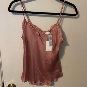 Wilfred Blush Pink Satin Cami Tank Top